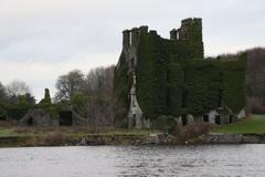 Menlough Castle on the North Bank of River Corrib