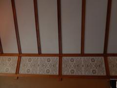 A freeze on the bedroom wall in Frank Lloyd Wright's Home in Oak Park