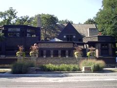 studio side of Frank Lloyd Wright's home in Oak Park