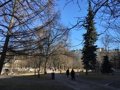 People in Helsinki park 2018