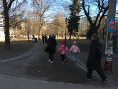 people in a park in Helsinki