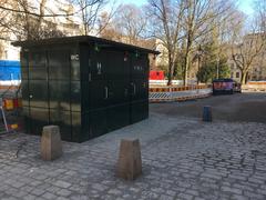 public restroom kiosk in Helsinki