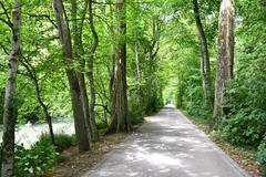 Vidy promenade along the Chamberonne in Louis-Bourget park