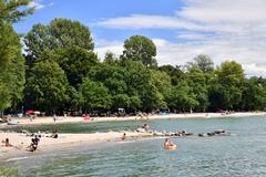 Vidy Beach in Lausanne, Switzerland