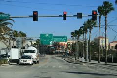 Channelside roadway in Tampa, Florida