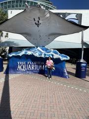 Entrance sign of The Florida Aquarium in Tampa, Florida