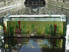 Fontaine de Médicis in Jardin du Luxembourg with Atlantide artwork by Aurélie Slonina