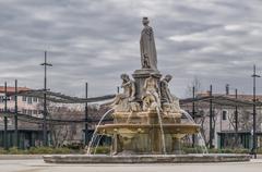 Fountain of the Esplanade in Nîmes