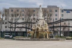 Fountain of the Esplanade in Nîmes