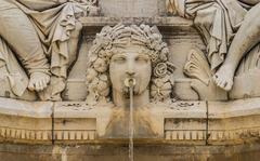 Fountain of the Esplanade in Nîmes