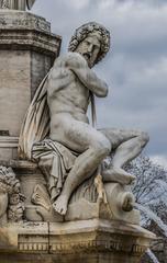 Fountain of the Esplanade in Nîmes