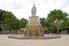 Fontaine Pradier in Esplanade Charles de Gaulle, Nimes