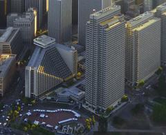 Embarcadero Center in San Francisco from an aerial view