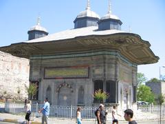 Ahmet Cesmesi at the entrance of Topkapi Palace in Istanbul