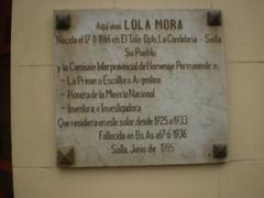 Placa conmemorativa Lola Mora Salta