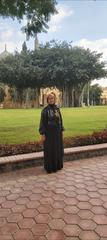 Sarah in the garden of Abdeen Palace, Egypt