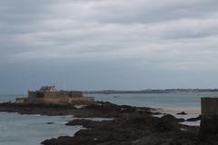 Fort National in Saint-Malo with blue sky