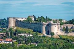 Villeneuve-Les Avignon view with medieval architecture and historical buildings