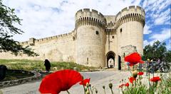 Charming medieval town of Villeneuve-Les Avignon with historic architecture