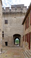 Charming medieval town of Villeneuve-Les Avignon with historic architecture