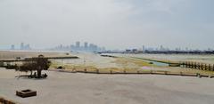 View from Arad Fort to the Skyline of Manama, Bahrain