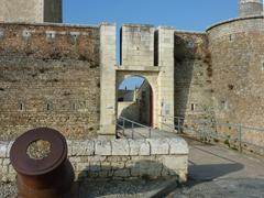 Entrée du Sémaphore building in Fouras, a historic monument in France