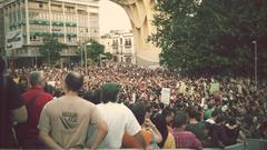 Protest at Metropol Parasol, Seville on May 20, 2011