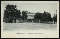 Jardin d'Acclimatation main entrance postcard Neuilly-sur-Seine