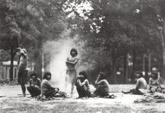 Hagenbecks Völkerschau der Feuerländer 1881 im Jardin d'Acclimatation Paris