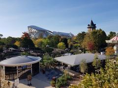 Fondation Louis Vuitton view from Jardin d'Acclimatation, Paris