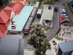 Model trains at Kolejkowo in Wrocław Świebodzki station