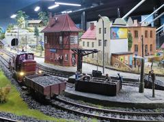 Miniature train display at Kolejkowo in Wrocław