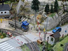 Model train display at Wrocław Świebodzki Kolejkowo