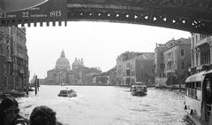 View of Canal Grande from Ponte dell'Accademia with Santa Maria della Salute in the background