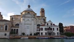 San Geremia church in Cannaregio, Venice with a full view of the attached residential building