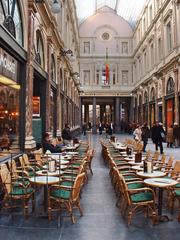 Café in Galeries Royales Saint-Hubert, Brussels, Belgium