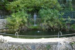 Giardino delle Rose pond with Cyprus grass