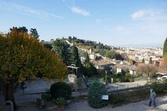 view of the ancient city wall from Giardino delle Rose