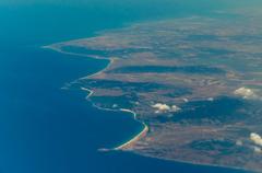 Aerial view of the Strait of Gibraltar