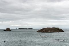 Grand Bé and Petit Bé in Saint-Malo, France