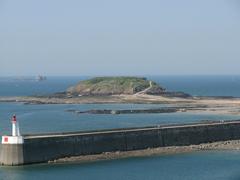 Petit Bé castle, Saint-Malo, view from Cité d'Aleth