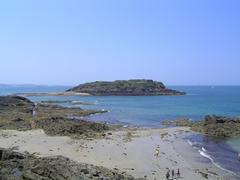 Chateaubriand's grave on Grand-Bé Island, Saint-Malo