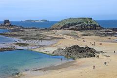 Grand Bè and Petit Bé Fort in Saint Malo, France