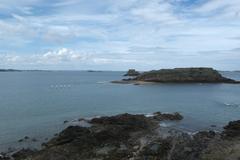 Coastline in Saint-Malo on the Emerald Coast