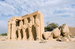 fallen colossus of Ramesses II at the Ramesseum in Luxor, Egypt