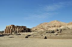 Luxor Ramesseum ancient Egyptian temple ruins