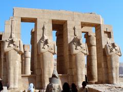 Ramesseum monument in Egypt