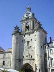 La Grosse Horloge in La Rochelle viewed from the Cours des Dames