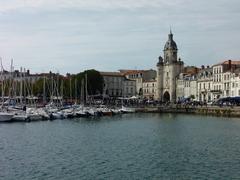 La Grosse-Horloge de La Rochelle from the old port, October 2014