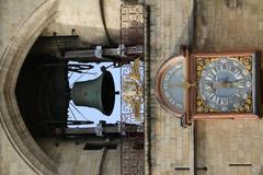 Aerial view of the river Garonne running through Bordeaux, France